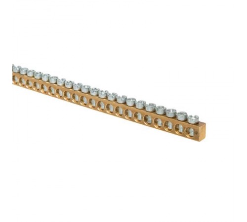 Шина PEN "ноль-земля" (6х9 мм) 1 метр 140 отв. для щитов Nova, Unix, Unix65 nv-k140  EKF