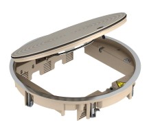 Лючок GRAF9-2 U, IP65 (для 12xModul45 в 3xUT4, напольный люк, серебристый, бежевый)  7405754  OBO Bettermann