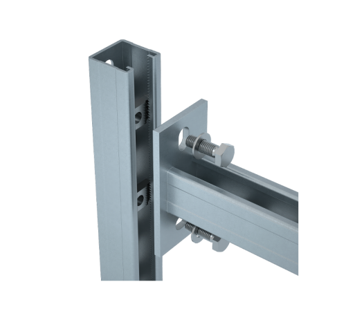 Cтрат-консоль одиночная усиленная 41х41 L600 s:2,5 мм  KSSU41-600  КМ-профиль