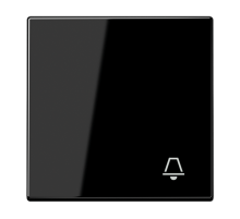 Клавиша для  выключателя с символом "звонок"; черная  LS990KSW  Jung