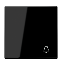 Клавиша для  выключателя с символом "звонок"; черная  LS990KSW  Jung