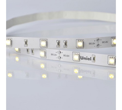 Лента светодиодная нейтральный свет 4000К ULS-M22-5050-30LED/m-10mm-IP20-DC12V-7,2W/m-5M-4000K PROFI UL-00004369  Uniel