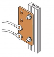 Соединитель 400А для шин (4шт)  AD1077  ABB