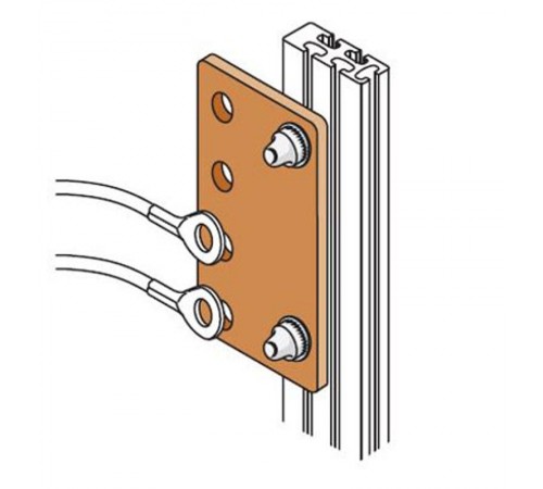 Соединитель 400А для шин (4шт)  AD1077  ABB