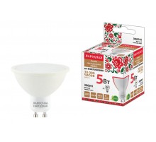 Лампа светодиодная PAR16 5 Вт, 230 В, 3000 К, GU10 Народная  SQ0340-1658  TDM