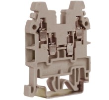 CBR.2, проходной зажим бежевый 2 ввода/2 вывода, 2,5 кв.мм (замена на TUR-2.5-QUATTRO)  ZCR110  DKC