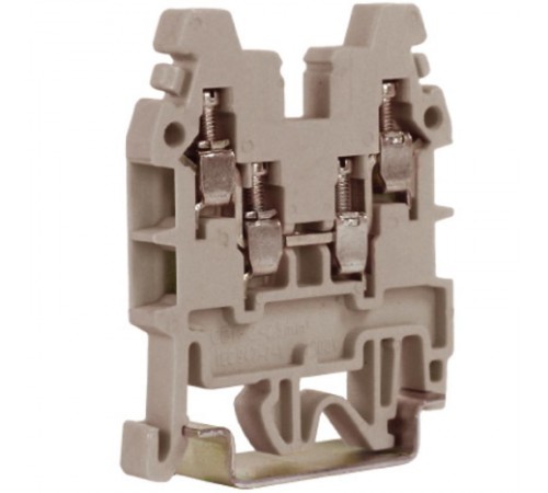 CBR.2, проходной зажим бежевый 2 ввода/2 вывода, 2,5 кв.мм (замена на TUR-2.5-QUATTRO)  ZCR110  DKC