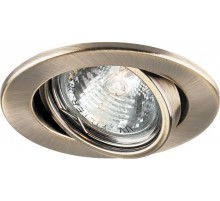 Светильник точечный встраиваемый под лампу DL11/DL3202 MR16 50W G5.3 античное золото/GAB  15208  FERON