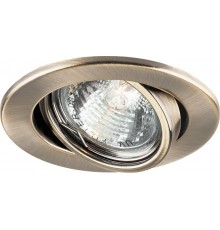 Светильник точечный встраиваемый под лампу DL11/DL3202 MR16 50W G5.3 античное золото/GAB  15208  FERON
