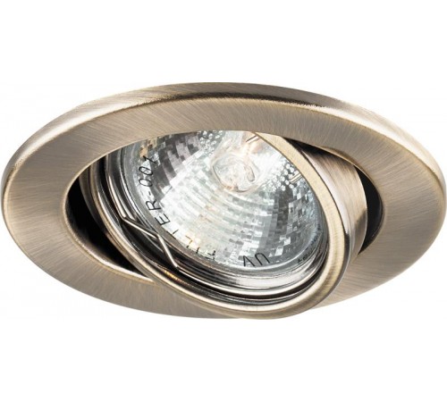 Светильник точечный встраиваемый под лампу DL11/DL3202 MR16 50W G5.3 античное золото/GAB  15208  FERON