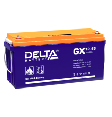 Аккумуляторная батарея Solar серии GX 12-65  12В/65Ач  GX 12-65   DELTA