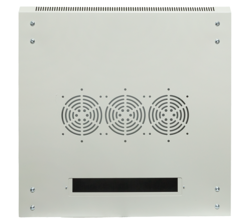 Шкаф настенный 19" TERACOM PRO 12U 600х600 мм дверь стеклянная с замком-ручкой серый  TRP-WLL-1266-40G  EKF