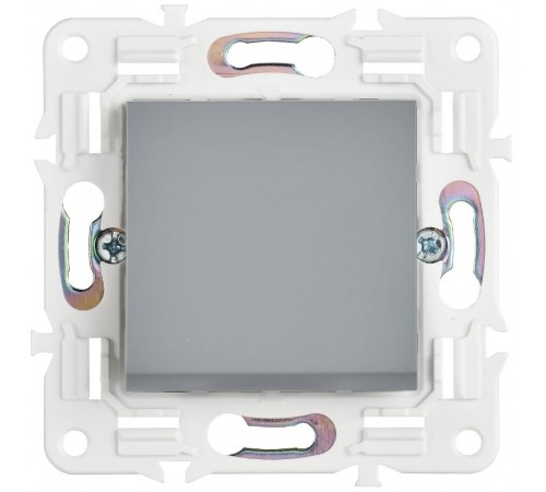 SKANDY Выключатель 1-клавишный проходной 10А SK-V02Gr серый  SK-V12-0-10-K03  IEK