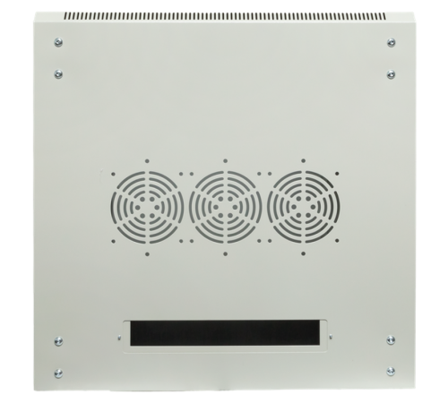 Шкаф настенный 19" TERACOM PRO 12U 600х600 мм дверь стеклянная с замком-ручкой серый  TRP-WLL-1266-40G  EKF