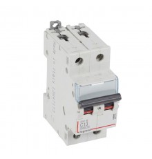 Выключатель автоматический двухполюсный DX3-E 6000 13А C 6кА  407276  Legrand
