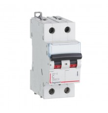 Выключатель автоматический двухполюсный DX3-E 6000 4А C 6кА  407273  Legrand