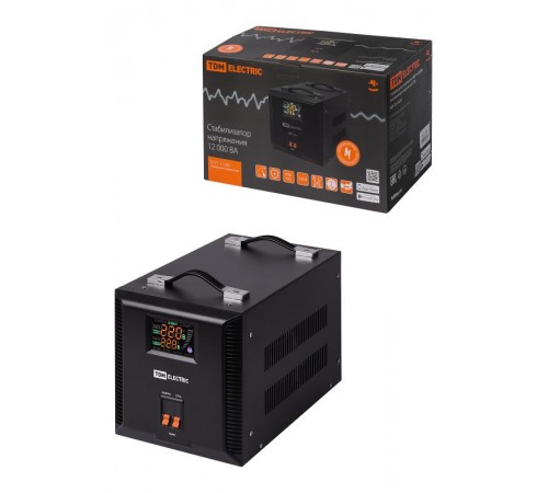 Стабилизатор напряжения БСР1-12,0 кВА электронный переносной  SQ1201-0039  TDM