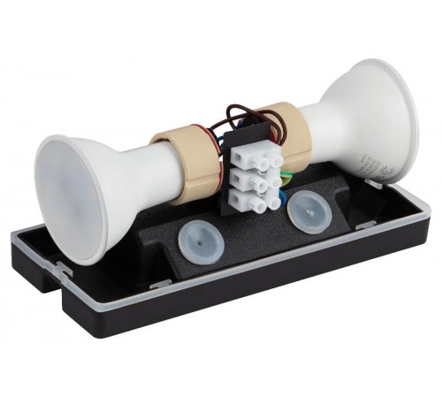 Декоративная подсветка WL39 BK MR16/GU10 (2 шт.), черный, для интерьера, фасадов зданий  Б0054412  ЭРА