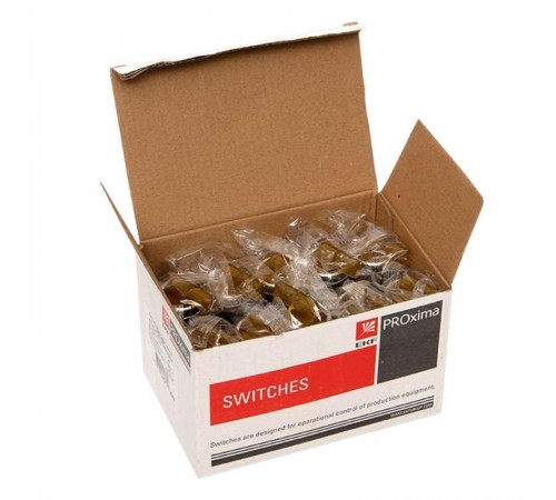 Переключатель ANLC-22 2P желтый с подсветкой 380В NO+NC EKF PROxima  psw-anlc-2p-o-380  EKF