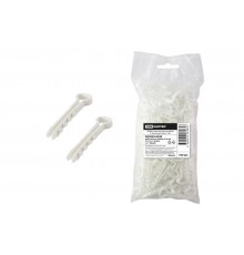 Дюбель-хомут для плоского кабеля 6-14мм белый (100шт)  SQ0539-0035  TDM