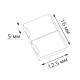 Набор коннекторов для светодиодной ленты 5050 и 2835/120SMD 5 шт. в упак.  205204000  Gauss