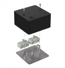 Коробка огнестойкая разветвительная для кабель-канала 40-0460-FR6.0-4-4-Р Е15-Е60 RAL9005 85х85х45 (44 шт/кор) черная  40-0460-9005-FR6.0-4-4-Р  Про
