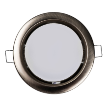 Светильник точечный встраиваемый под лампу ДВО PGX53 10639.27 15Вт GX53 IP20 никель матовый  1016829  Jazzway