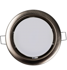 Светильник точечный встраиваемый под лампу ДВО PGX53 10639.27 15Вт GX53 IP20 никель матовый  1016829  Jazzway