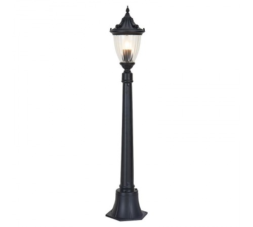 Светильник садово-парковый PL586 столб 60W 230V E27, черный  41167  Feron