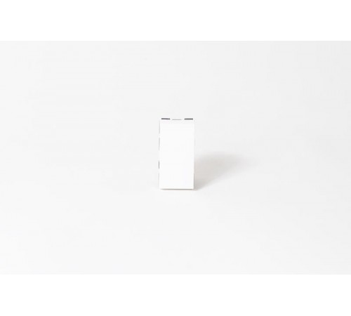 Выключатель одноклавишный 22,5х45 белый, с безвинтовым зажимом  200004  SPL