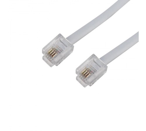 Телефонный шнур, удлинитель RJ-11(6P-4C), длина 25 метров, белый  18-3251  REXANT