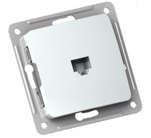 Розетка компьютерная скрытой установки, механизм, цвет белый  РСК-400  HEGEL