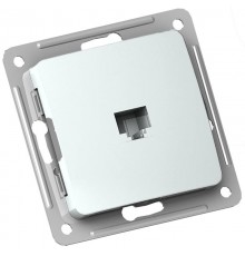 Розетка компьютерная скрытой установки, механизм, цвет белый  РСК-400  HEGEL
