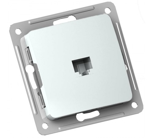 Розетка компьютерная скрытой установки, механизм, цвет белый  РСК-400  HEGEL