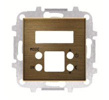 Накладка для терморегулятора для тёплых полов 8140.9, серия SKY, цвет античная латунь