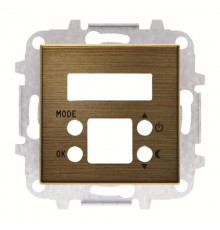 Накладка для терморегулятора для тёплых полов 8140.9, серия SKY, цвет античная латунь