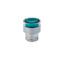 Головка кнопки прозрачная, зеленый, мет. MTB2-BW33  43172  ОВЕН