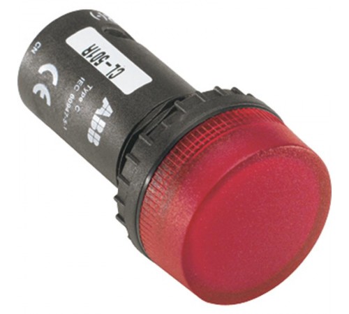Лампа CL-502R красная со встроенным светодиодом 24В AC/DC  1SFA619402R5021  ABB