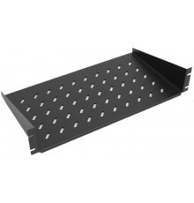 Полка угловая WZ-5714-52-00-161 1U x 446 x 350 mm (до 6 кг), цвет черный (RAL 9005)  47894  Zpas