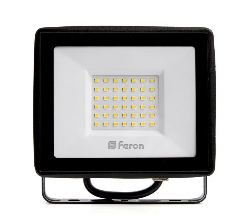 Прожектор светодиодный LL-921 2835 SMD 50W 4000K IP65 AC220V/50Hz, черный 167*198*28 мм  29497  FERON
