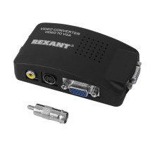 Конвертер BNC + S-video на VGA  17-6910  REXANT