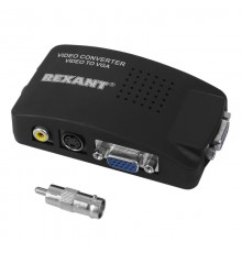 Конвертер BNC + S-video на VGA  17-6910  REXANT