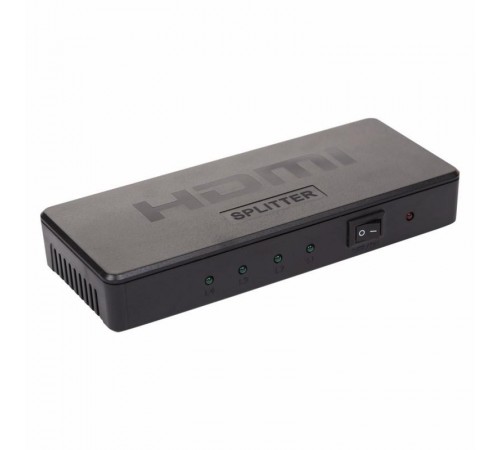 Делитель гнездо HDMI на 4 гнезда HDMI, пластик  17-6952  REXANT
