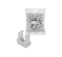 Крепеж-клипса для трубы 20 мм для прямого монтажа (100 шт.) серая  SQ0405-8002  TDM