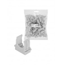 Крепеж-клипса для трубы 20 мм для прямого монтажа (100 шт.) серая  SQ0405-8002  TDM