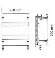 Панель под установку клеммиков  ED91KA  ABB