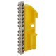 Шина PE "Земля" на на DIN-изол ШНИ-6х9-14 никелированная Д-Желтый (10/250/9000) NO-222-94-1  Б0044143  ЭРА