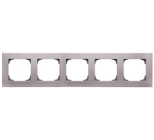 Рамка 5-постовая, серия SKY, цвет серебристый2CLA857500A1301 ABB