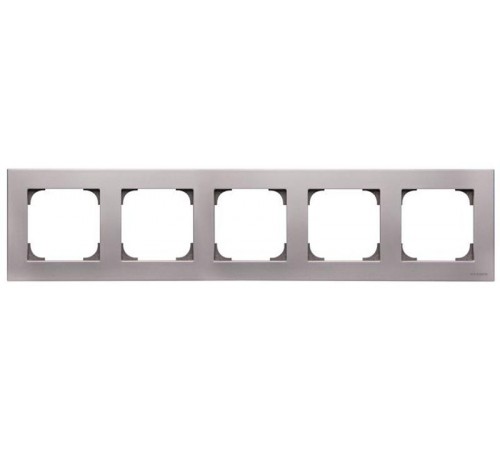 Рамка 5-постовая, серия SKY, цвет серебристый2CLA857500A1301 ABB