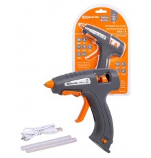 Клеевой пистолет аккумуляторный КПА-15, 7 мм, 3,7 В 2,9 А*ч Li-Ion, USB, 15 Вт, Т=220 С "Гранит"  SQ1024-0305  TDM